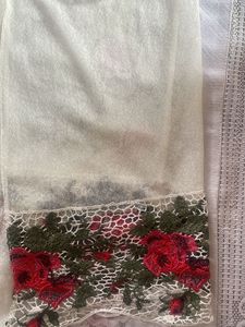 Beautiful Stretchable Shrug With Crochet Lace