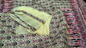 Yellow Colour Unstitched Suit