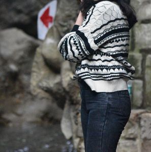 Patterned Knit Cardigan