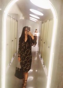 Chic Chain Print Dress