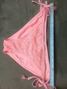 Pink Crochet Bikini Bottom