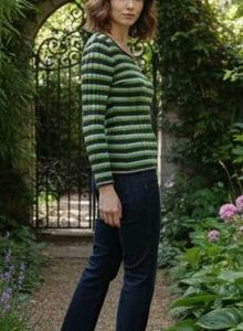 Striped Knit Sweater