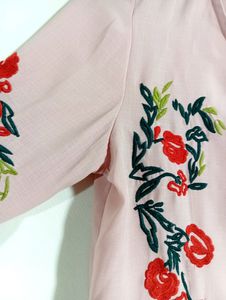 Pastel Pink Printed Top (Women)