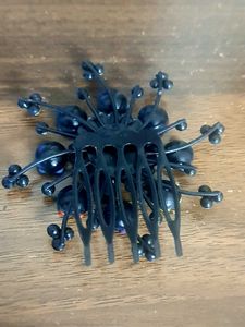 Floral Rhinestone Hair Comb