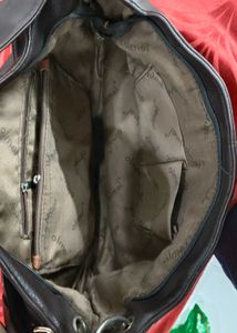 chic leather handbag