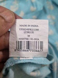 Light Blue Printed Kurta From Yousta