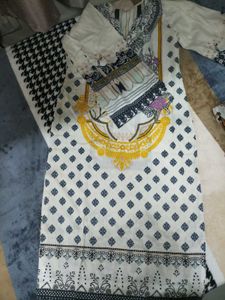 Pakistani Stiched Kurti with cotton duppata