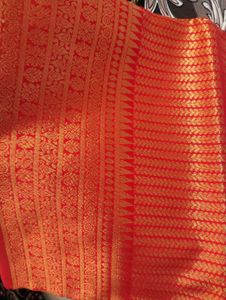 Designer Red Saree