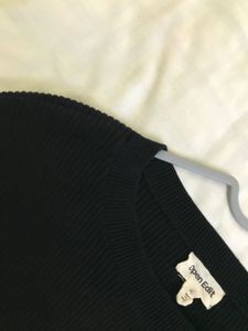 Black Crop Top Fits S/M