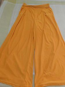Stylish Orange Wide Leg Pants
