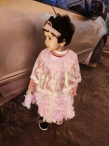 Beautiful Baby Pink Colour Frock