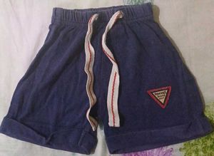 Navy Blue Hosiery Shorts