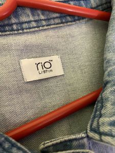 Frayed Hem Denim Jacket