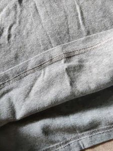 Gray Polo Shirt with Heart Detail