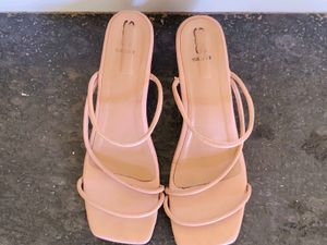 Elegant Nude Strappy Sandals