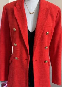 Red Tweed Blazer