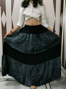 Price Drop Black Long Skirt