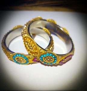 Heavy Work Multicolour Bangles