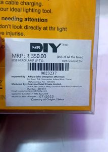 Head Light Rechargeable