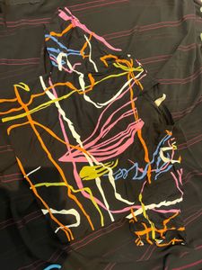 Abstract Print Crop Top