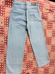 Light Wash Wide Leg Jeans