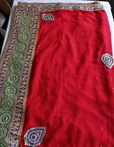 Multicolor Embroidered Saree (Women)