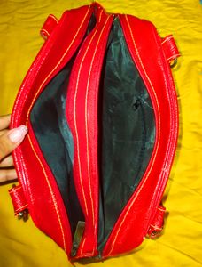 Glossy Red Hand Bag Just 99/-