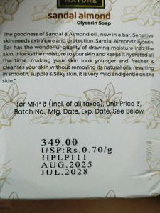 ALMOND AND SANDAL 🫧 soap