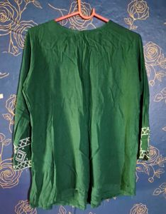 A Green Short Kurti