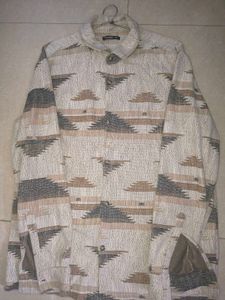 Patterned Button-Down Shirt