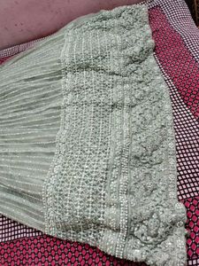 Elegant Silver Embellished Gown