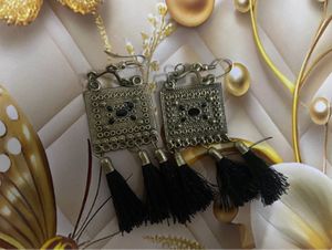 Tassel Drop Earrings And necklace