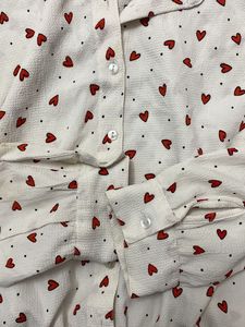 Sweet Heart Crop Shirt