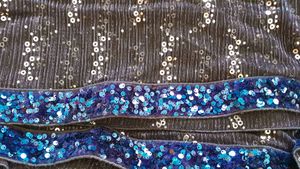 Prime Deal Blue Soft Net Shimmer Saree