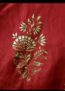 Gold Ethnic Printed XXXL Kurta From BIBA