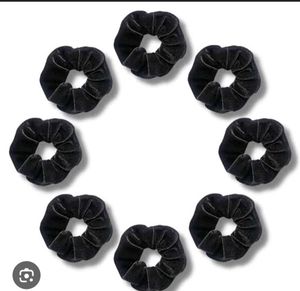 Velvet Small Hair Tie Scrunchies Pack Of 6
