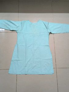 Elegant Light Blue Kurta + Jeans