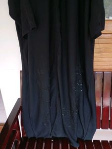 Elegant Black Abaya with Embroidery