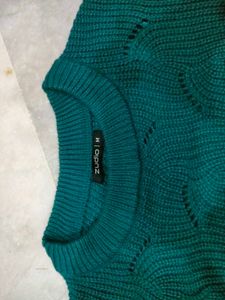 Zudip Teal Knit Sweater