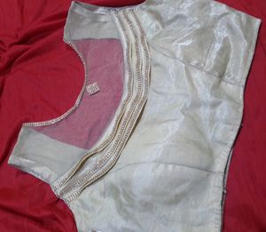 Shimmery Golden Padded Blouse