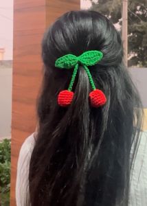 cherry hair clip