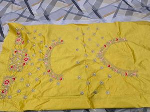 Yellow Embroidered Lehenga Choli