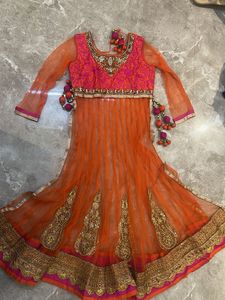 Orange Embroidered wedding Set