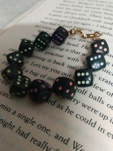 Aesthetic Dice (Black)Bracelet