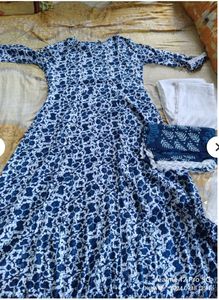 Anarkali Set With Pallazo And Dupatta