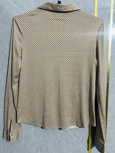 Patterned Button-Down Shirt