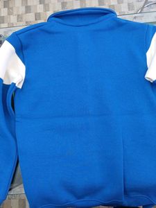Lacoste Blue &amp; White Striped Sweatshirt