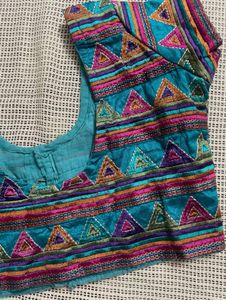 Green Designer Blouse
