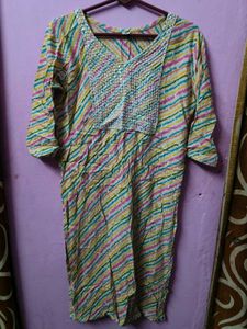 Striped Sequined Kurta