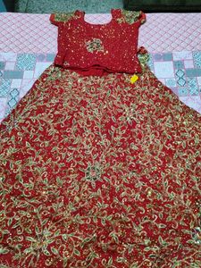 Bridal Heavy Work Lehenga Red Color With Dupatta And Blouse